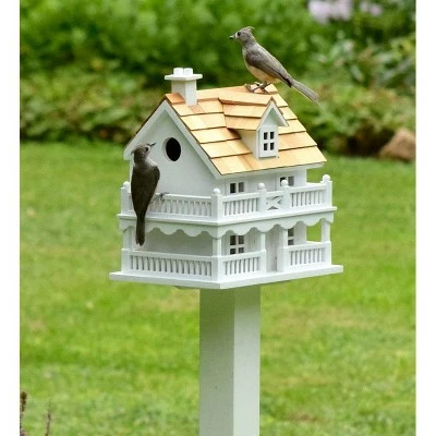 Plow & Hearth - Wooden Cape Cod Birdhouse with Real Pine Shake Shingles 2 Plow & Hearth - Wooden Cape Cod Birdhouse with Real Pine Shake Shingles