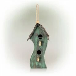 Alpine Corporation 17" Swirly Wood Birdhouse Red -Cheap Garden Decor Store unnamed file 2713