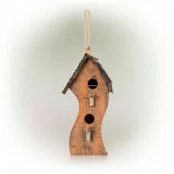 Alpine Corporation 17" Swirly Wood Birdhouse Red -Cheap Garden Decor Store unnamed file 2714