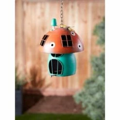 Zingz & Thingz Zingz & Thingz 22.25" Mushroom Iron Birdhouse Red -Cheap Garden Decor Store unnamed file 2813