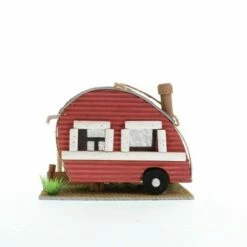 Zingz & Thingz Zingz & Thingz 7.95" Trailer Wood Birdhouse Red -Cheap Garden Decor Store unnamed file 2819