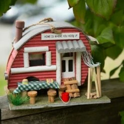 Zingz & Thingz Zingz & Thingz 7.95" Trailer Wood Birdhouse Red -Cheap Garden Decor Store unnamed file 2824