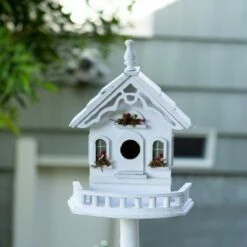 Zingz & Thingz Zingz & Thingz 29.95" Freestanding Victorian Wood Birdhouse White -Cheap Garden Decor Store unnamed file 2885