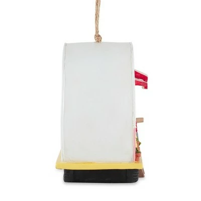 Zingz & Thingz Zingz & Thingz 7.5" Camper Polyresin Birdhouse Pink/White 7 Zingz & Thingz Zingz & Thingz 7.5" Camper Polyresin Birdhouse Pink/White - Image 5