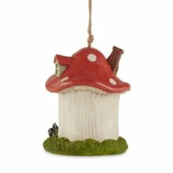 Zingz & Thingz Zingz & Thingz 5" Mushroom Cottage Polyresin Birdhouse -Cheap Garden Decor Store unnamed file 2899