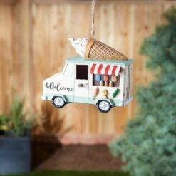 Zingz & Thingz Zingz & Thingz 8.75" Ice Cream Food Truck Polyresin Birdhouse -Cheap Garden Decor Store unnamed file 2917