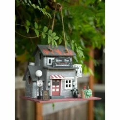Zingz & Thingz Zingz & Thingz 9" Route 66 Biker Bar Wood Birdhouse -Cheap Garden Decor Store unnamed file 2930