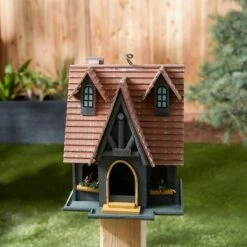 Zingz & Thingz Zingz & Thingz 12.5" Storybook Cottage Wood Birdhouse Green -Cheap Garden Decor Store unnamed file 2956