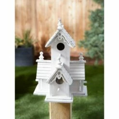 Zingz & Thingz Zingz & Thingz 12.5" Victorian Wood Birdhouse White -Cheap Garden Decor Store unnamed file 2984