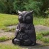 Northlight 17" Dark Gray Meditating Buddha Owl Outdoor Garden Statue -Cheap Garden Decor Store unnamed file 30