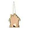 Zingz & Thingz Zingz & Thingz 8" Moss-Edged Wood Birdhouse Green