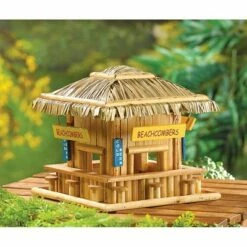 Zingz & Thingz Zingz & Thingz 7.75" Beachcomber Wood Birdhouse Brown