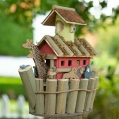 Zingz & Thingz Zingz & Thingz 12.5" Noah's Ark Plywood Birdhouse -Cheap Garden Decor Store unnamed file 3023