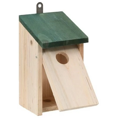 vidaXL Bird Houses 4 pcs Wood 4.7'x4.7"x8.7" 4 vidaXL Bird Houses 4 pcs Wood 4.7'x4.7"x8.7" - Image 3