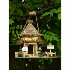 Zingz & Thingz Zingz & Thingz 9.75" Tiki Hut Wood Birdhouse Yellow -Cheap Garden Decor Store unnamed file 3034