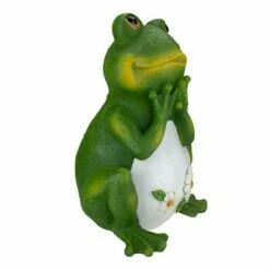 Roman 9.5" Green Frog with Daisies Outdoor Garden Statue -Cheap Garden Decor Store unnamed file 305