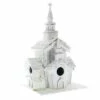 Zingz & Thingz Zingz & Thingz 12.75" Little Chapel Wood Birdhouse White -Cheap Garden Decor Store unnamed file 3061