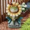 Design Toscano Flowery Frog Garden Welcome Statue - Multicolored -Cheap Garden Decor Store unnamed file 308
