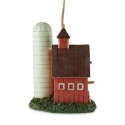 Zingz & Thingz Zingz & Thingz 8.75" Barn Polyresin Birdhouse