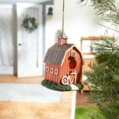Zingz & Thingz Zingz & Thingz 8.75" Barn Polyresin Birdhouse -Cheap Garden Decor Store unnamed file 3101