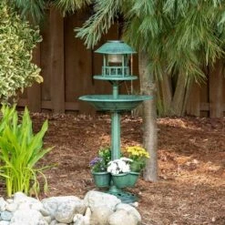 Zingz & Thingz Zingz & Thingz 17" Verdigris Garden Centerpiece Bird Feeder Green -Cheap Garden Decor Store unnamed file 3120