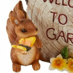 Zingz & Thingz Zingz & Thingz 9.5" Polyresin Solar "Welcome to Our Garden" Squirrels Statue -Cheap Garden Decor Store unnamed file 314