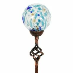 31" Solar Pearlized Glass Honeycomb Finial Resin Garden Stake Bronze - Exhart -Cheap Garden Decor Store unnamed file 3171