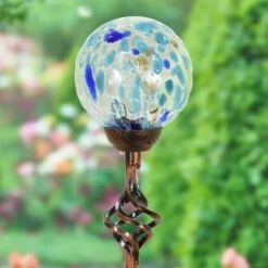 31" Solar Pearlized Glass Honeycomb Finial Resin Garden Stake Bronze - Exhart -Cheap Garden Decor Store unnamed file 3175