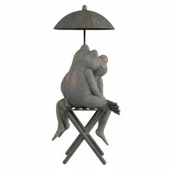 Nature Spring Small Frog Couple Under Umbrella Resin Garden Statue - 14.5", Antique Bronze -Cheap Garden Decor Store unnamed file 321