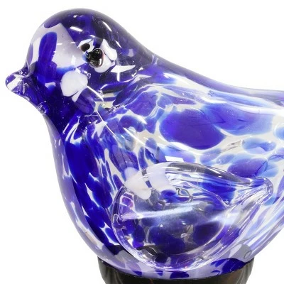 31" Solar Resin/Pearlized Glass Bird Finial Garden Stake Blue - Exhart 7 31" Solar Resin/Pearlized Glass Bird Finial Garden Stake Blue - Exhart - Image 6