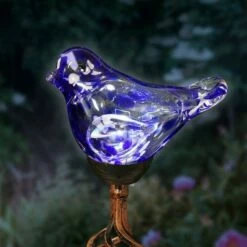 31" Solar Resin/Pearlized Glass Bird Finial Garden Stake Blue - Exhart 16 31" Solar Resin/Pearlized Glass Bird Finial Garden Stake Blue - Exhart -Cheap Garden Decor Store unnamed file 3213