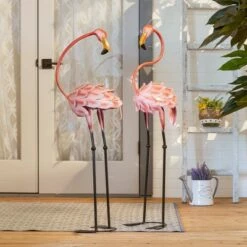 Zingz & Thingz Zingz & Thingz 42" Wrought Iron Flamboyant Flamingo Garden Stake Pink -Cheap Garden Decor Store unnamed file 3235