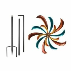 Alpine Corporation 64" Metal Jeweled Metal Blade Windmill Spinner Garden Stake 14 Alpine Corporation 64" Metal Jeweled Metal Blade Windmill Spinner Garden Stake -Cheap Garden Decor Store unnamed file 3241