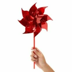 Blue Panda 12 Pack Pinwheels for Yard and Garden, Wind Spinners for Kids, Red, 7.8" Diameter -Cheap Garden Decor Store unnamed file 3257