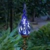36" Pearlized Glass Solar Flame Stake Blue - Exhart 1 36" Pearlized Glass Solar Flame Stake Blue - Exhart -Cheap Garden Decor Store unnamed file 3265