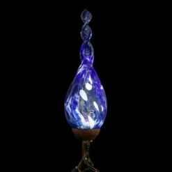 36" Pearlized Glass Solar Flame Stake Blue - Exhart 24 36" Pearlized Glass Solar Flame Stake Blue - Exhart -Cheap Garden Decor Store unnamed file 3275