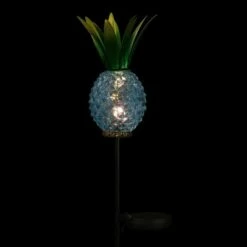 29" Metal and Glass Solar Pineapple Garden Stake Blue - Exhart -Cheap Garden Decor Store unnamed file 3291