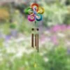 44" Metal Double Rainbow Pinwheel Kinetic Spinner Wind Chime - Exhart -Cheap Garden Decor Store unnamed file 3298