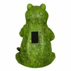 Resin and Glass Solar Garden Frog with LED Firefly Jar Statue - Exhart -Cheap Garden Decor Store unnamed file 3308