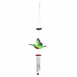9.25" Metal Solar Hummingbird Fluttering Wings Wind Chime - Exhart 14 9.25" Metal Solar Hummingbird Fluttering Wings Wind Chime - Exhart -Cheap Garden Decor Store unnamed file 3327