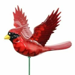 2pk 11" Plastic and Metal Windy Wings Cardinal Stakes - Exhart -Cheap Garden Decor Store unnamed file 3338