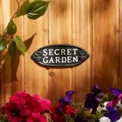 Zingz & Thingz Zingz & Thingz Cast Iron Secret Garden Sign Black -Cheap Garden Decor Store unnamed file 3365
