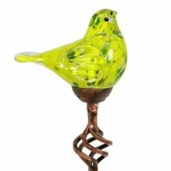 31" Solar Resin/Glass Bird Finial Garden Stake Yellow - Exhart -Cheap Garden Decor Store unnamed file 3398