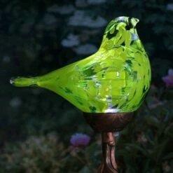 31" Solar Resin/Glass Bird Finial Garden Stake Yellow - Exhart -Cheap Garden Decor Store unnamed file 3400