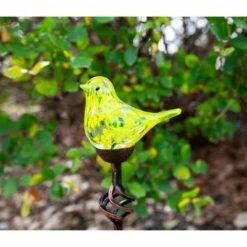 31" Solar Resin/Glass Bird Finial Garden Stake Yellow - Exhart -Cheap Garden Decor Store unnamed file 3402