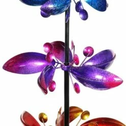 76" Kinetic Garden Stake With 4 Metal Floral Spinner - Exhart -Cheap Garden Decor Store unnamed file 3473