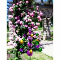 48" Metal Triple Wind Spinner Stake Purple - Exhart -Cheap Garden Decor Store unnamed file 3498