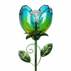 71" Resin Solar Flower Garden Stake Blue - Exhart -Cheap Garden Decor Store unnamed file 3515