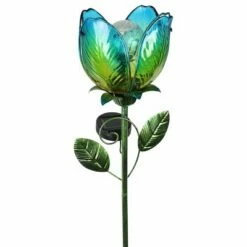 71" Resin Solar Flower Garden Stake Blue - Exhart -Cheap Garden Decor Store unnamed file 3517