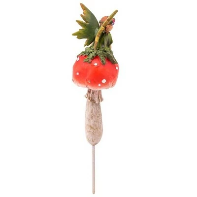 Wind & Weather Fairies On Mushrooms Garden Stakes, Set of 4 8 Wind & Weather Fairies On Mushrooms Garden Stakes, Set of 4 - Image 6